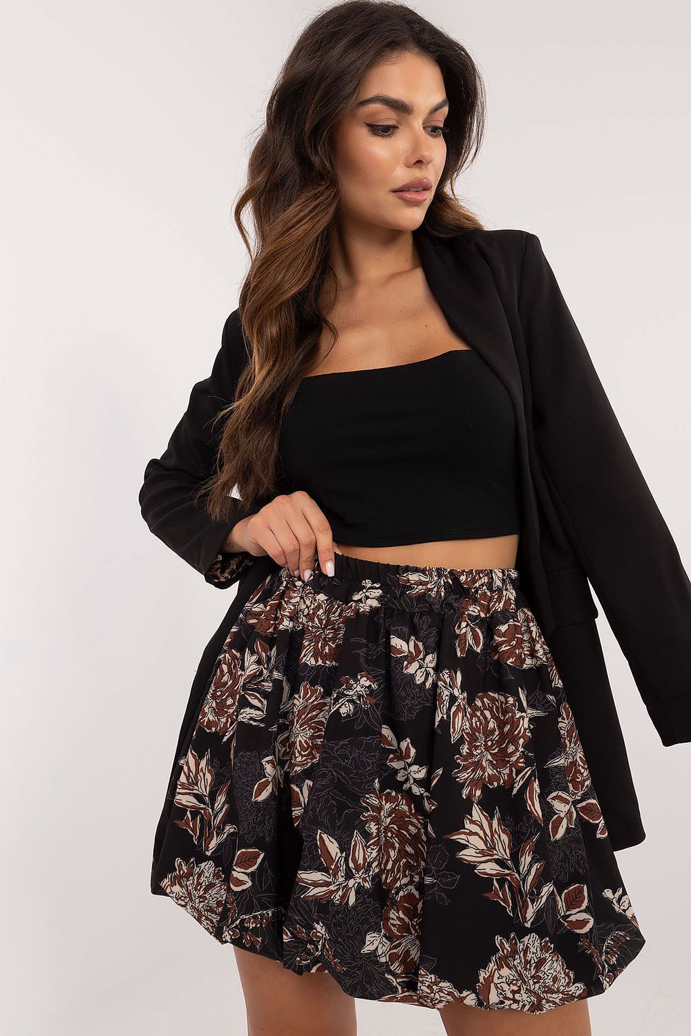  Spódnica Model DHJ-SD-19865-6.54P Black - Italy Moda 