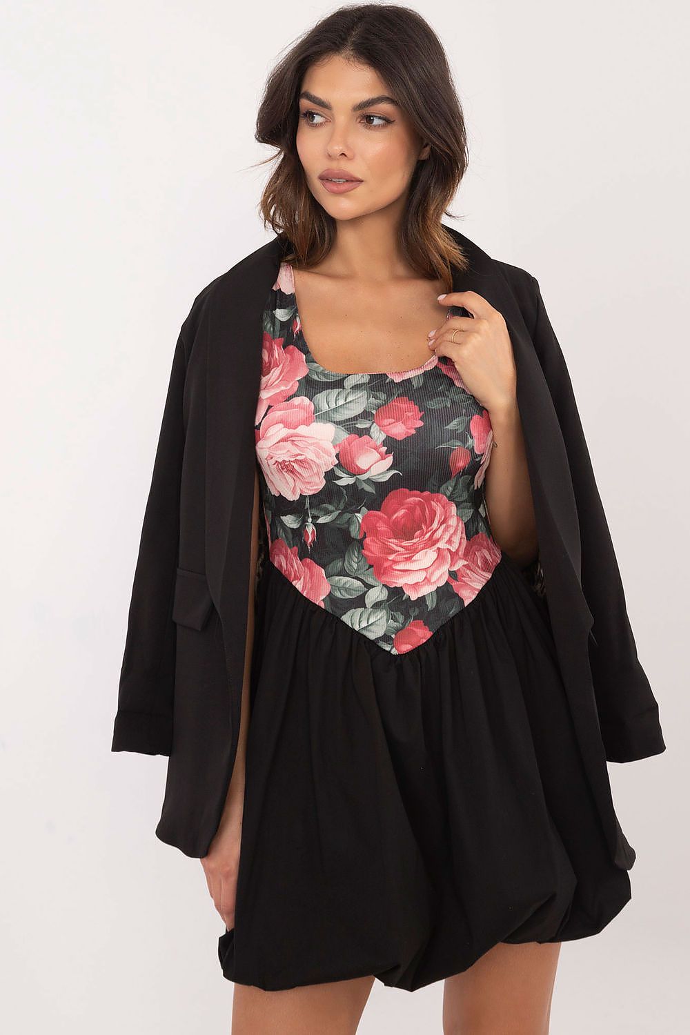  Sukienka Model DHJ-SK-19805-2.65 Black/Pink - Italy Moda 