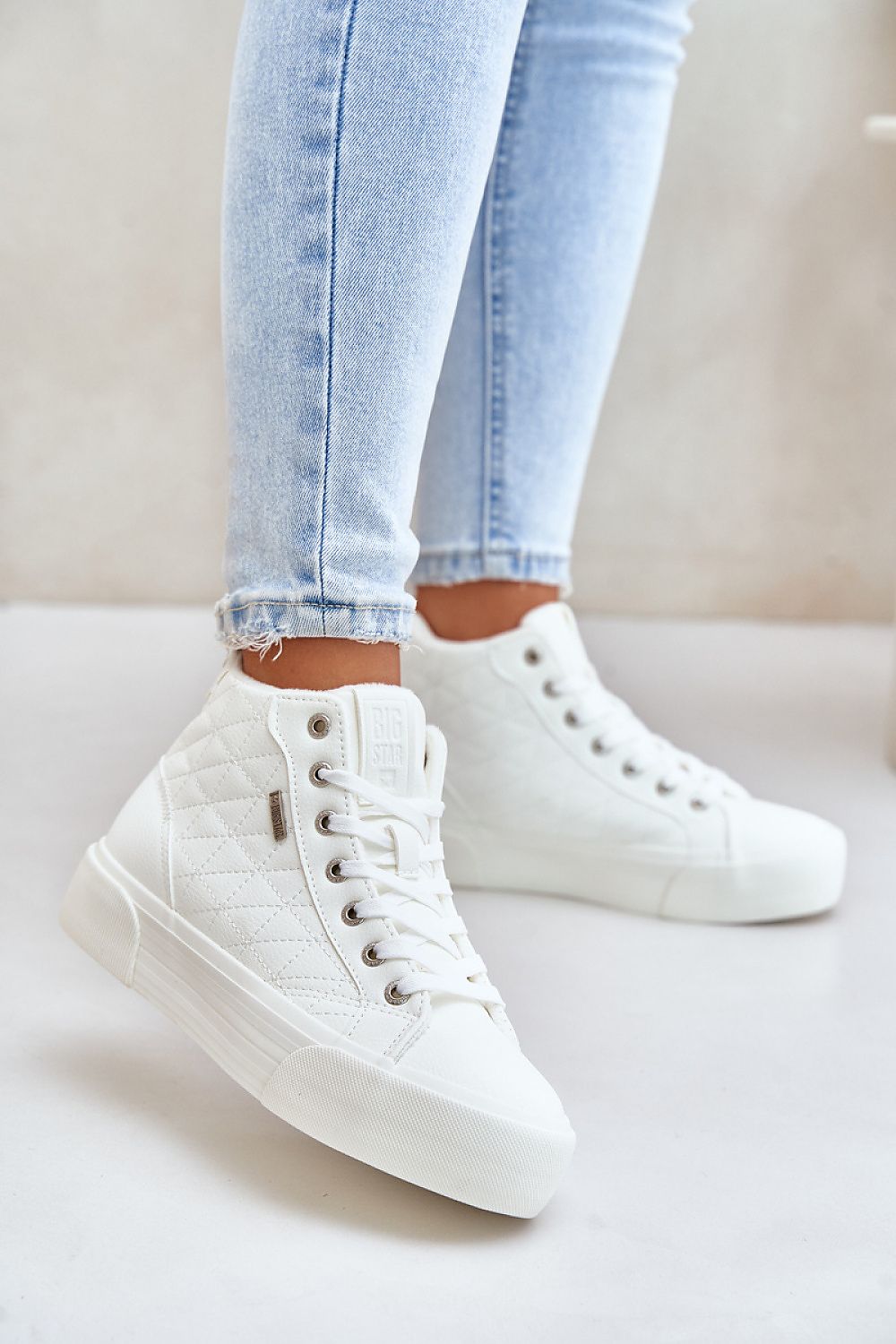   Trampki Model Big Star OO274A479 White - Step in style 