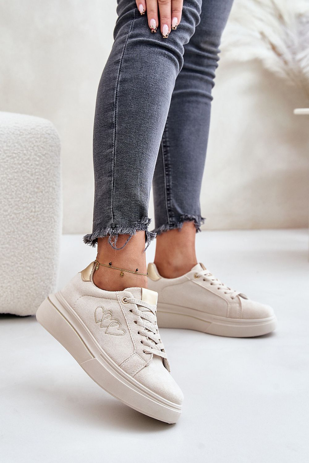   Buty Sportowe Model Big Star MM274618 Beige - Step in style 