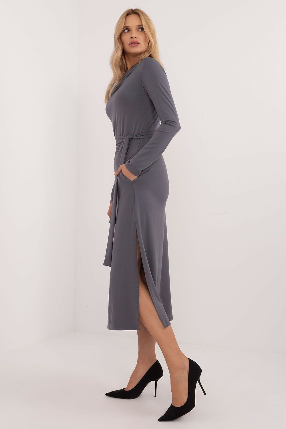  Sukienka Model LK-SK-509792.21P Dark Grey - Lakerta 