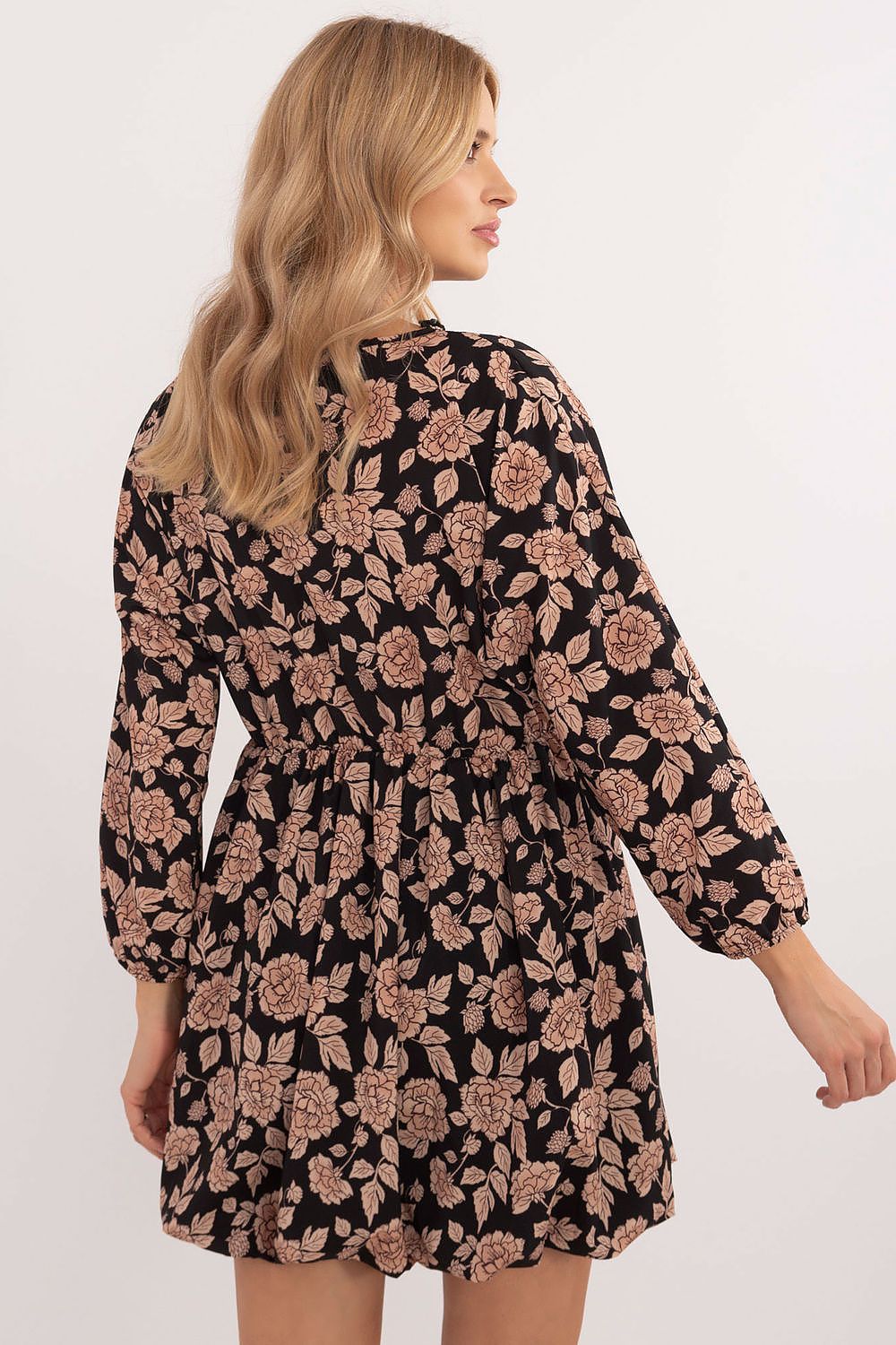  Sukienka Model DHJ-SK-19861-7.94 Black/Beige - Italy Moda 