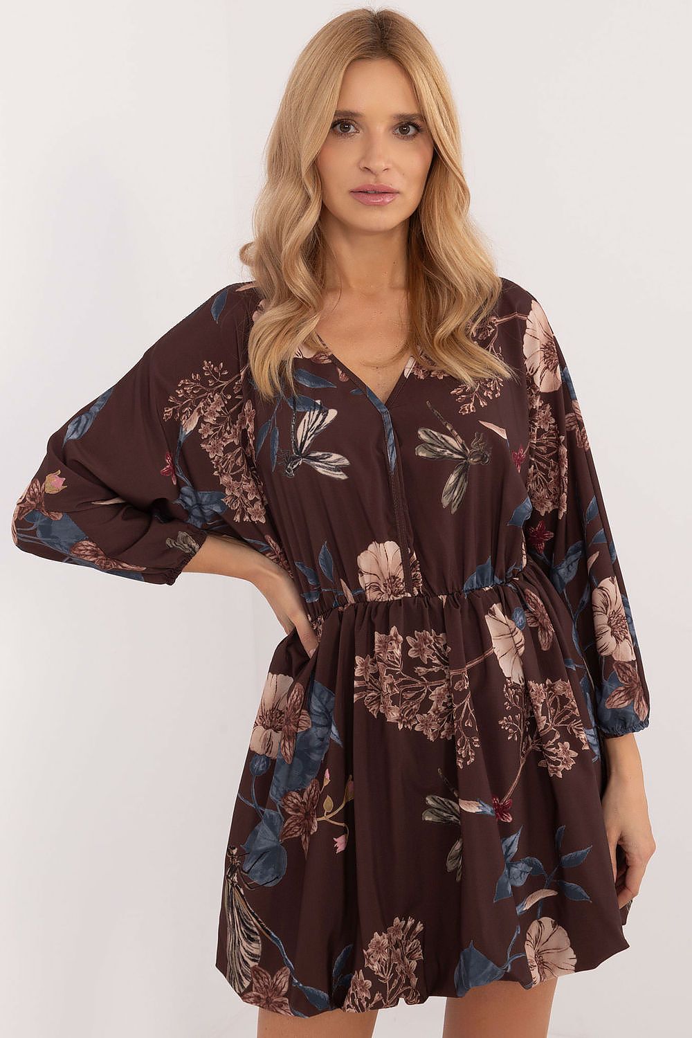  Sukienka Model DHJ-SK-19861-3.11 Brown - Italy Moda 
