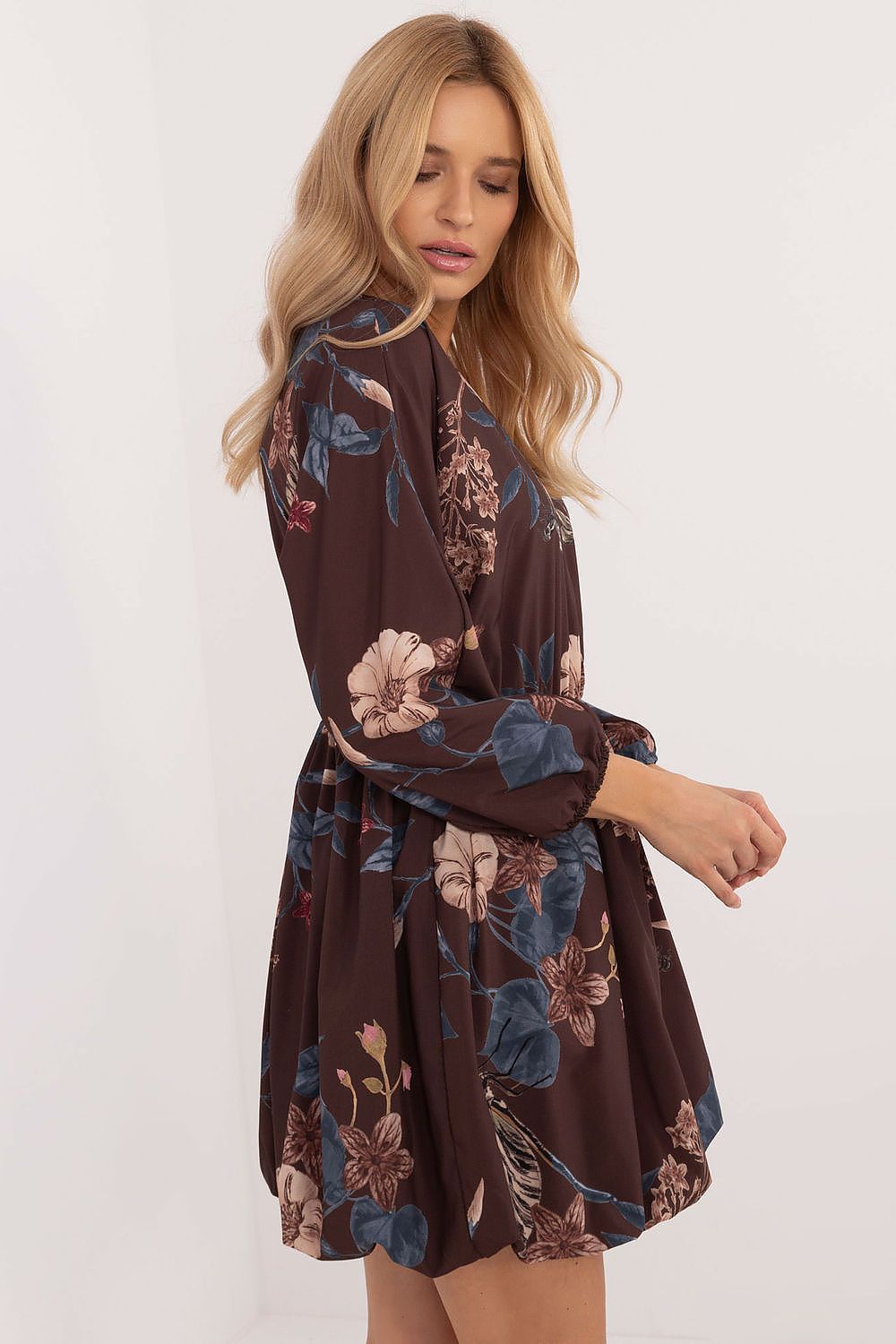  Sukienka Model DHJ-SK-19861-3.11 Brown - Italy Moda 