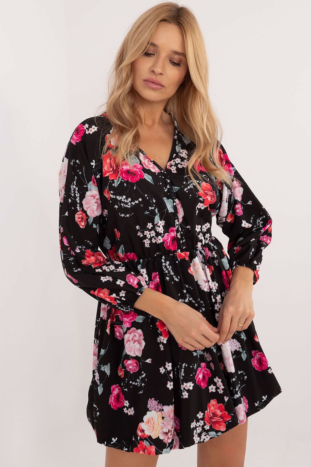  Sukienka Model DHJ-SK-19861-4.28 Black_Red - Italy Moda 