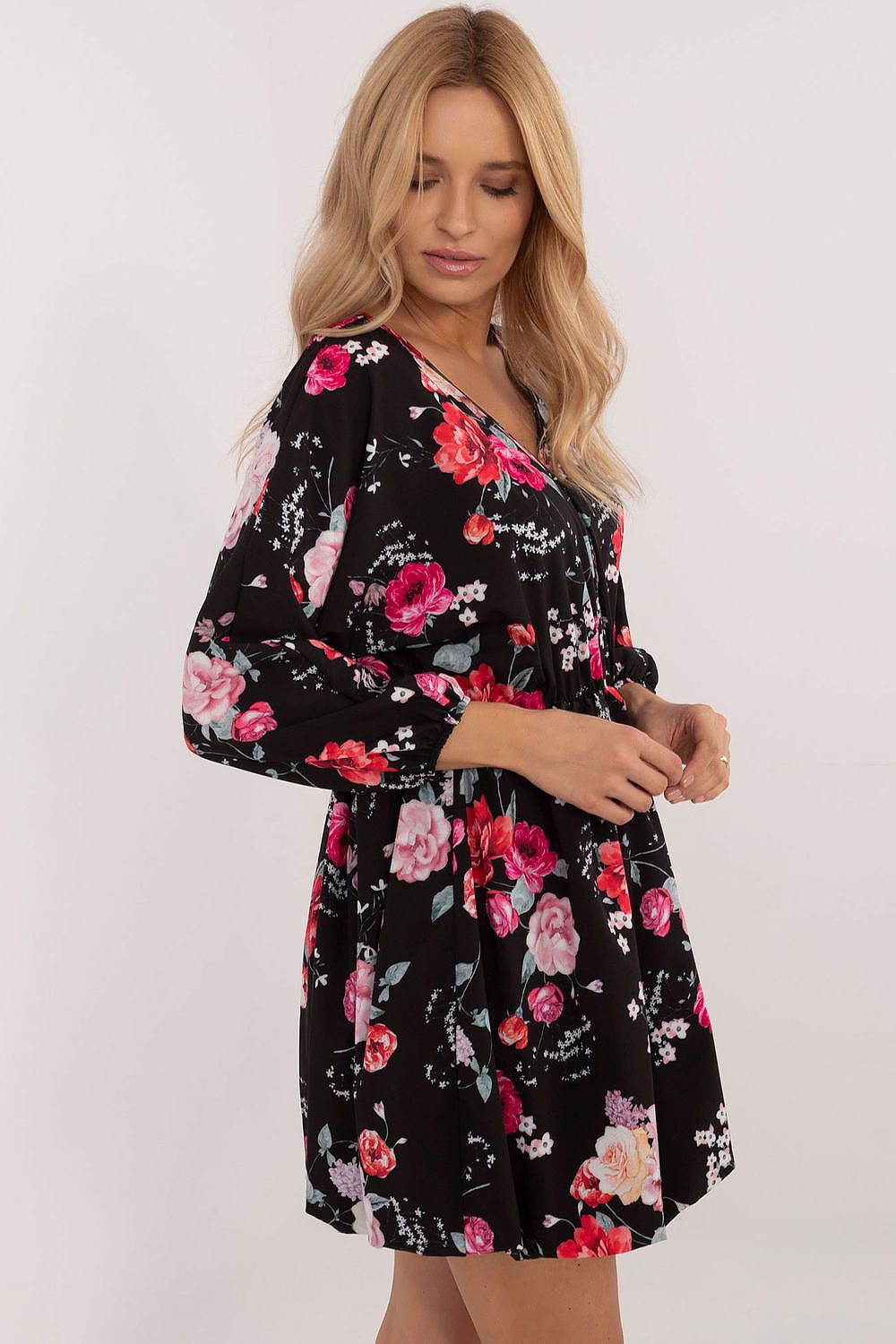  Sukienka Model DHJ-SK-19861-4.28 Black_Red - Italy Moda 