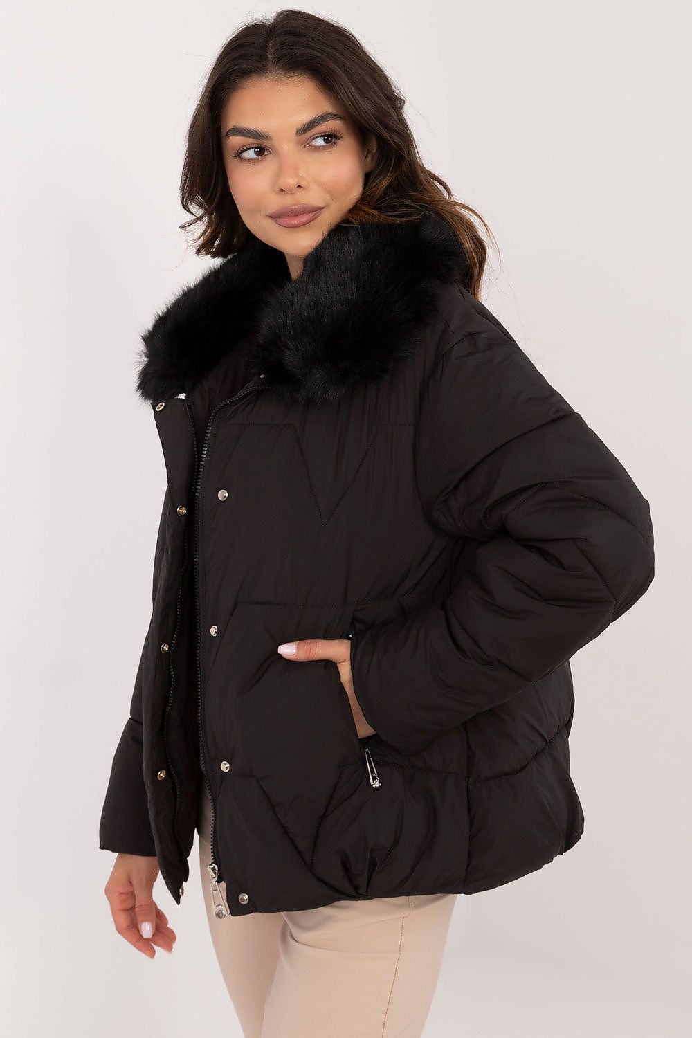   Kurtka Damska Model MBM-KR-2627.43P Black - MBM 