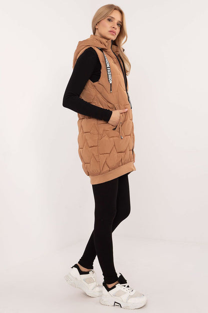   Kamizelka Model SK-KZ-HH-079.93P Light Brown - Factory Price 