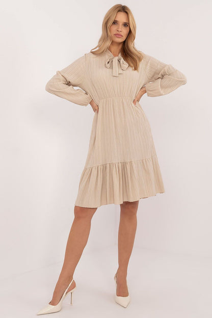  Sukienka Model TW-SK-BI-CB3331.88 Beige - Och Bella 