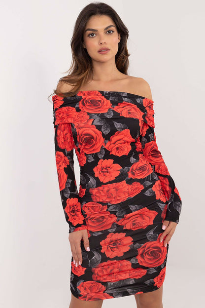  Sukienka Model DHJ-SK-18688.36 Black/Red - Italy Moda 