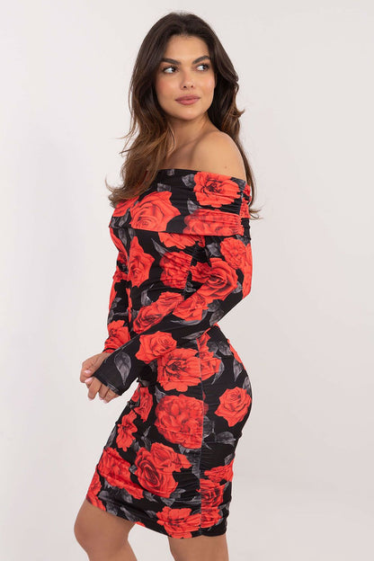  Sukienka Model DHJ-SK-18688.36 Black/Red - Italy Moda 