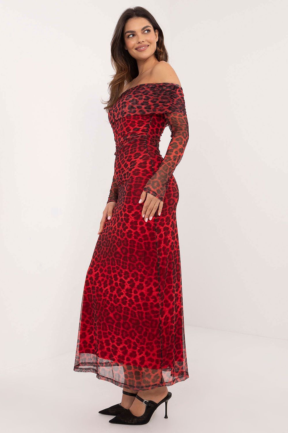  Sukienka Model DHJ-SK-18702.40 Red - Italy Moda 