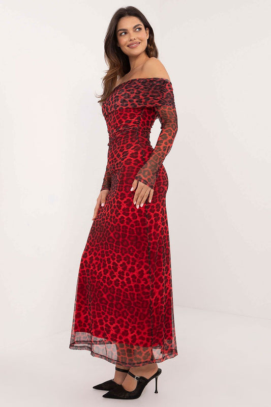  Sukienka Model DHJ-SK-18702.40 Red - Italy Moda 