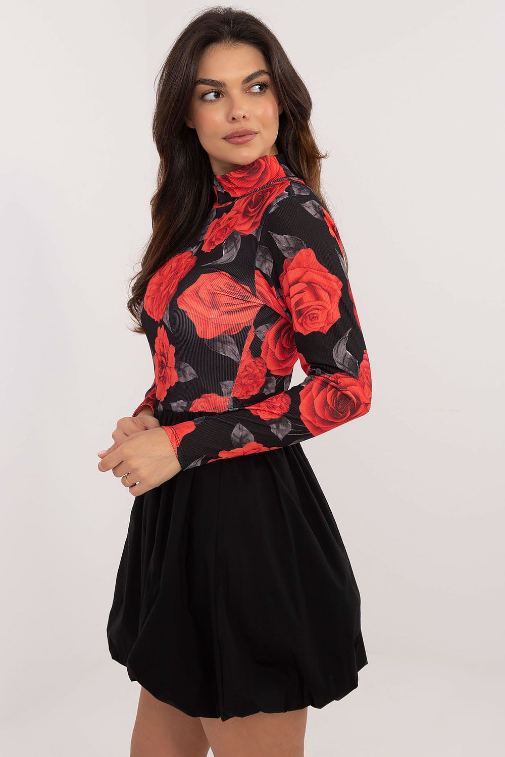  Sukienka Model DHJ-SK-19959.35 Black/Red - Italy Moda 
