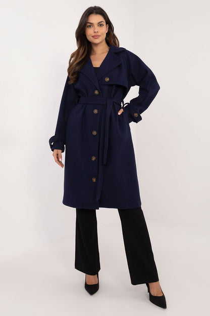   Płaszcz damski Model TW-PL-BI-2209.71P Navy - Och Bella 
