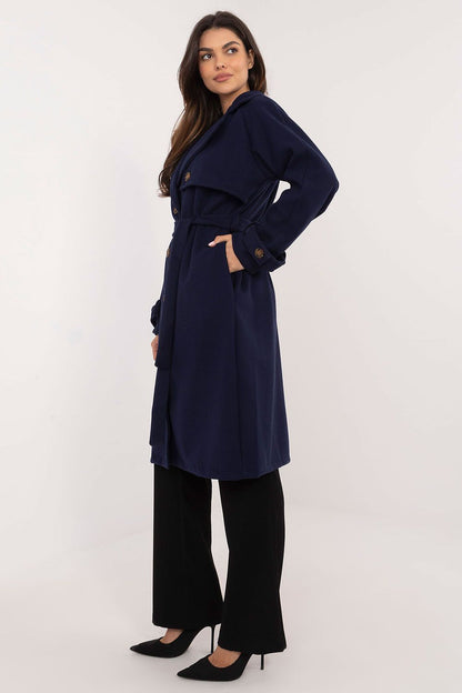   Płaszcz damski Model TW-PL-BI-2209.71P Navy - Och Bella 