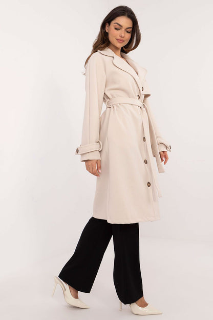   Płaszcz Damski Model TW-PL-BI-2209.71P Light Beige - Och Bella 