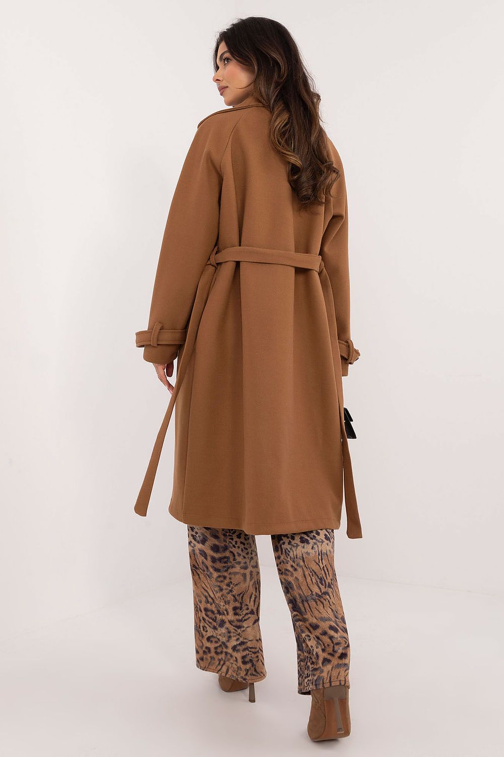   Płaszcz Damski Model TW-PL-BI-2209.71P Camel - Och Bella 