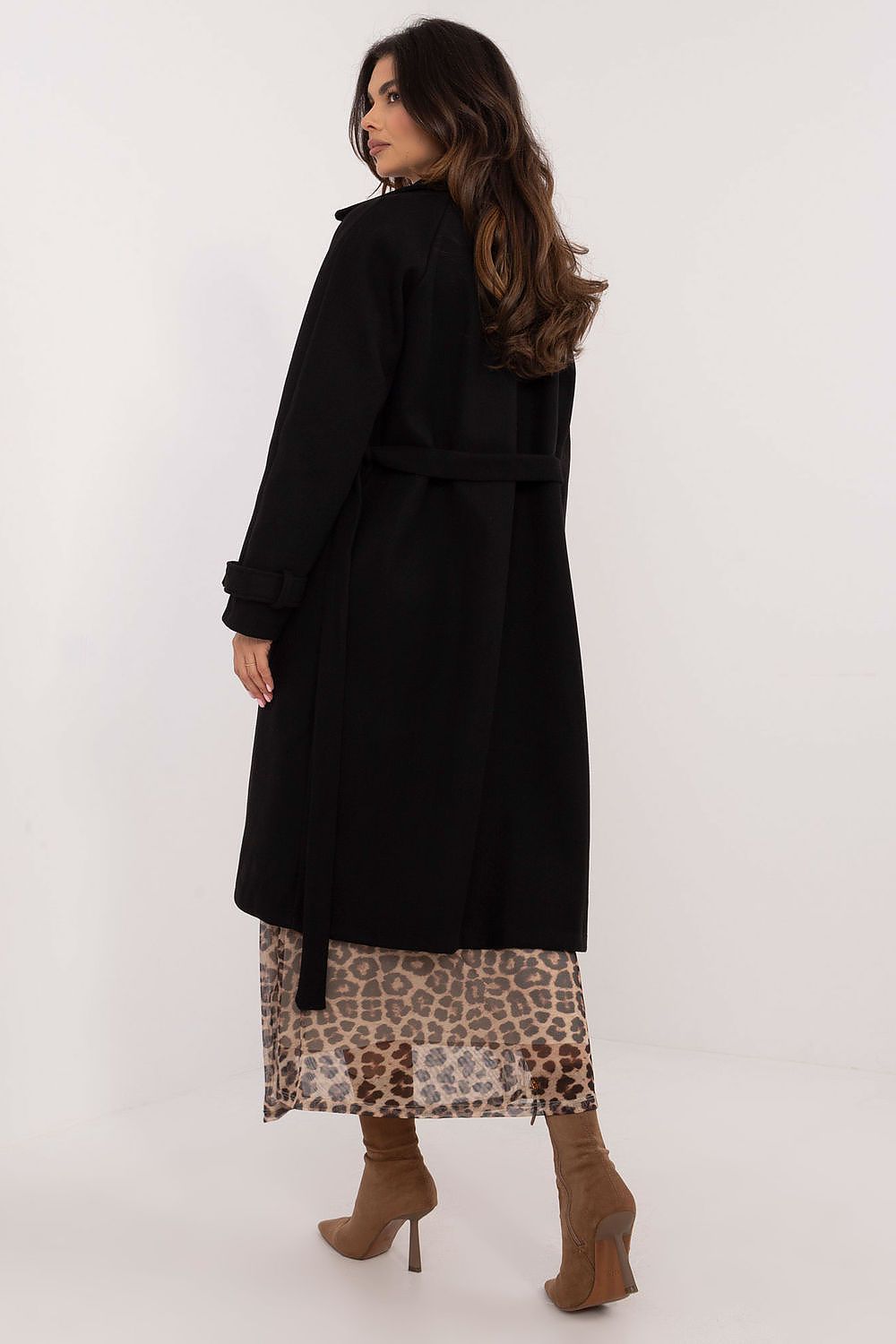   Płaszcz Damski Model TW-PL-BI-2209.71P Black - Och Bella 