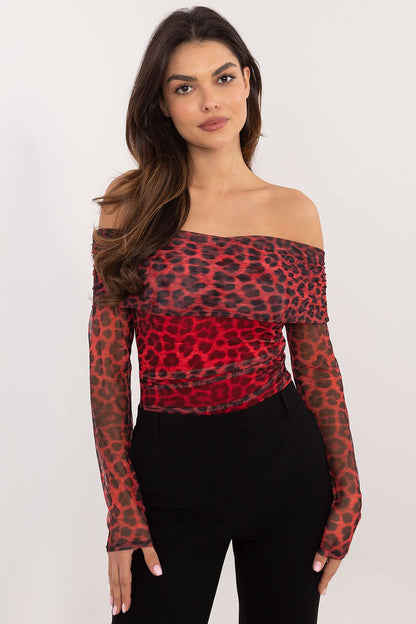   Bluzka Model DHJ-BZ-18701.59 Red - Italy Moda 