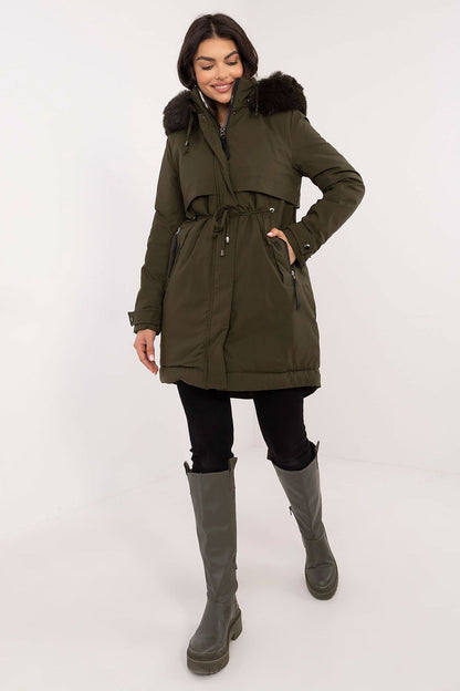   Kurtka Damska Model SK-KR-HH-2409.17X Khaki - Factory Price 