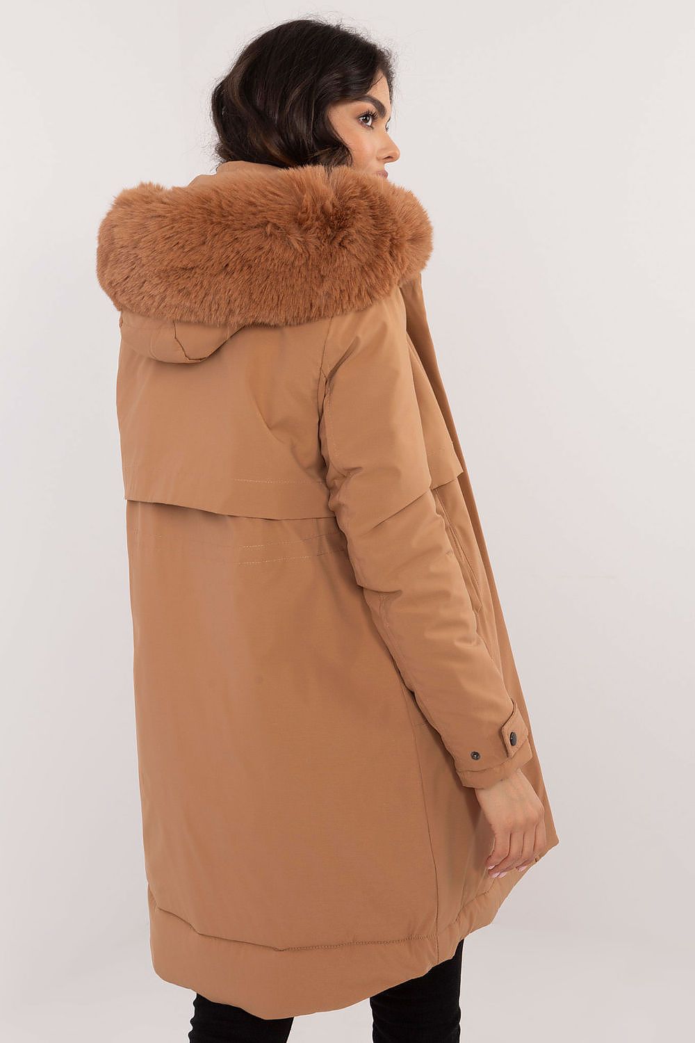   Kurtka Damska Model SK-KR-HH-2409.47 Camel - Factory Price 