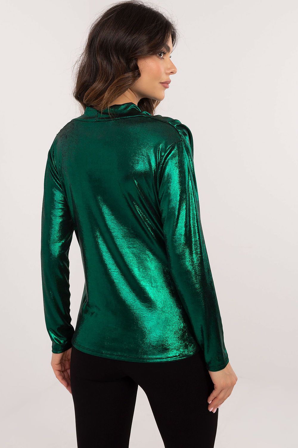   Bluzka Model DHJ-BZ-15268.30 Dark Green - Italy Moda 