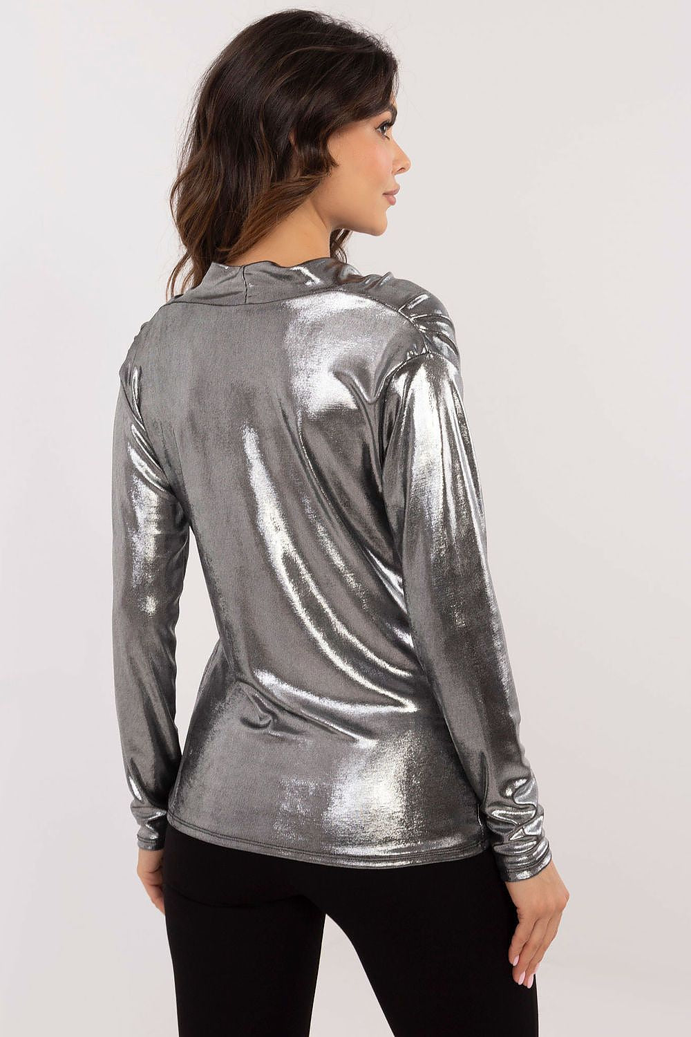   Bluzka Model DHJ-BZ-15268.30 Silver - Italy Moda 