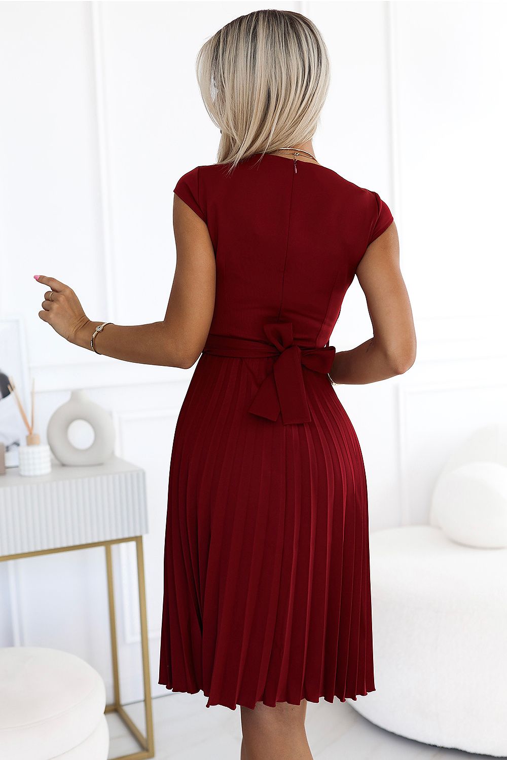  Sukienka Model Lila 311-15 Bordo - Numoco 