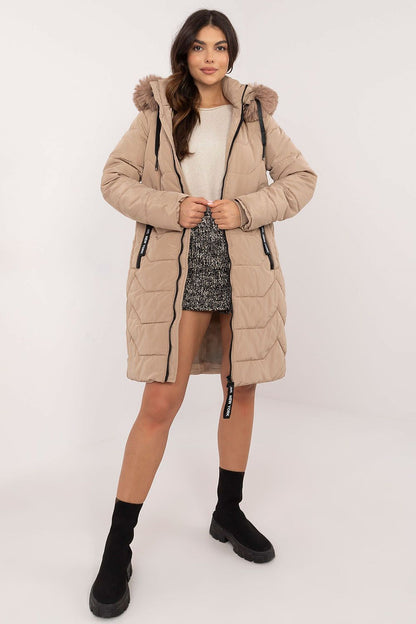   Kurtka Damska Model SK-KR-HH-2408.52P Beige - Factory Price 
