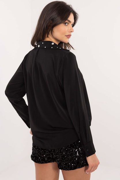   Koszula Damska Model DHJ-KS-15260.96 Black - Italy Moda 