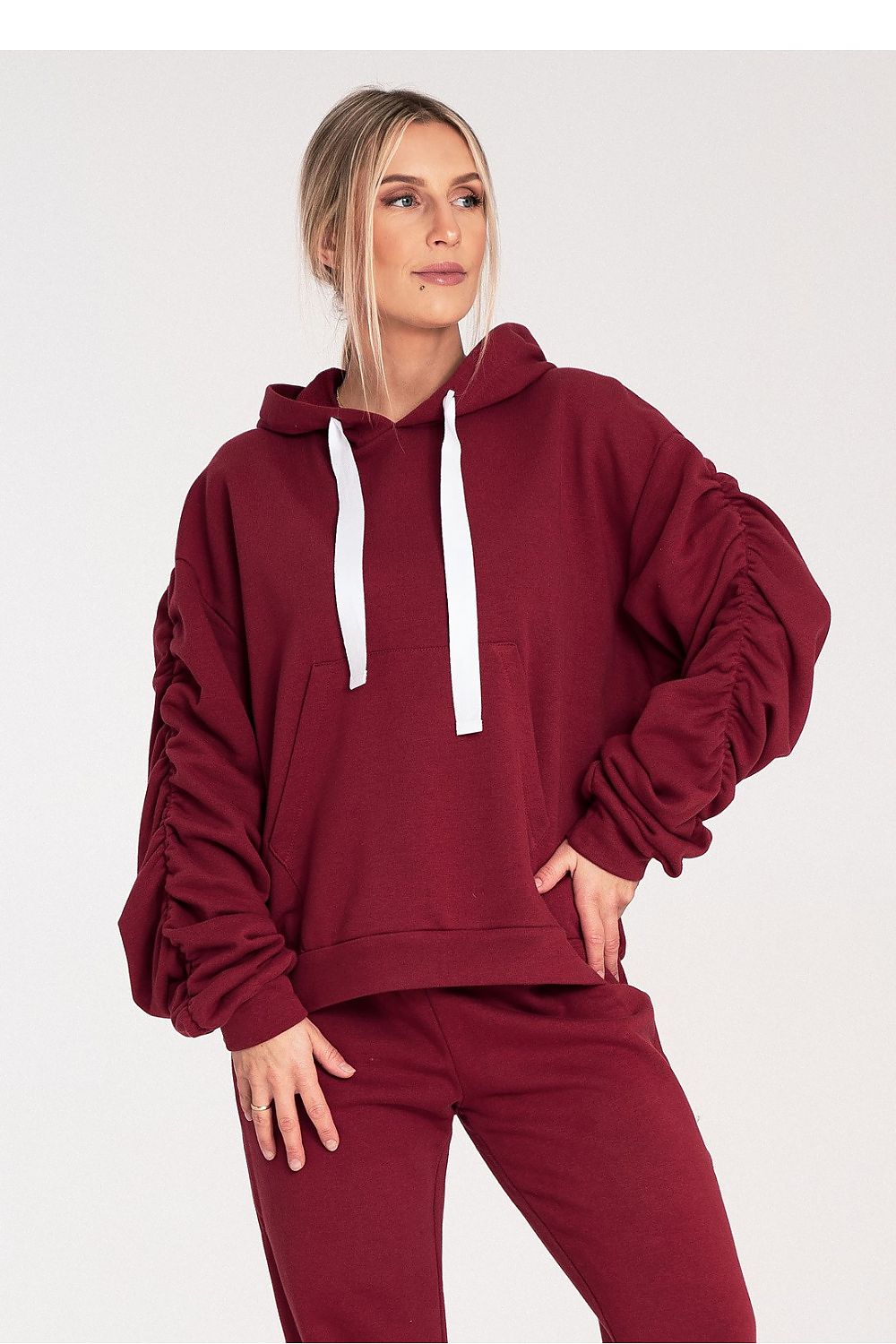   Bluza Damska Model M1055 Bordo - Figl 