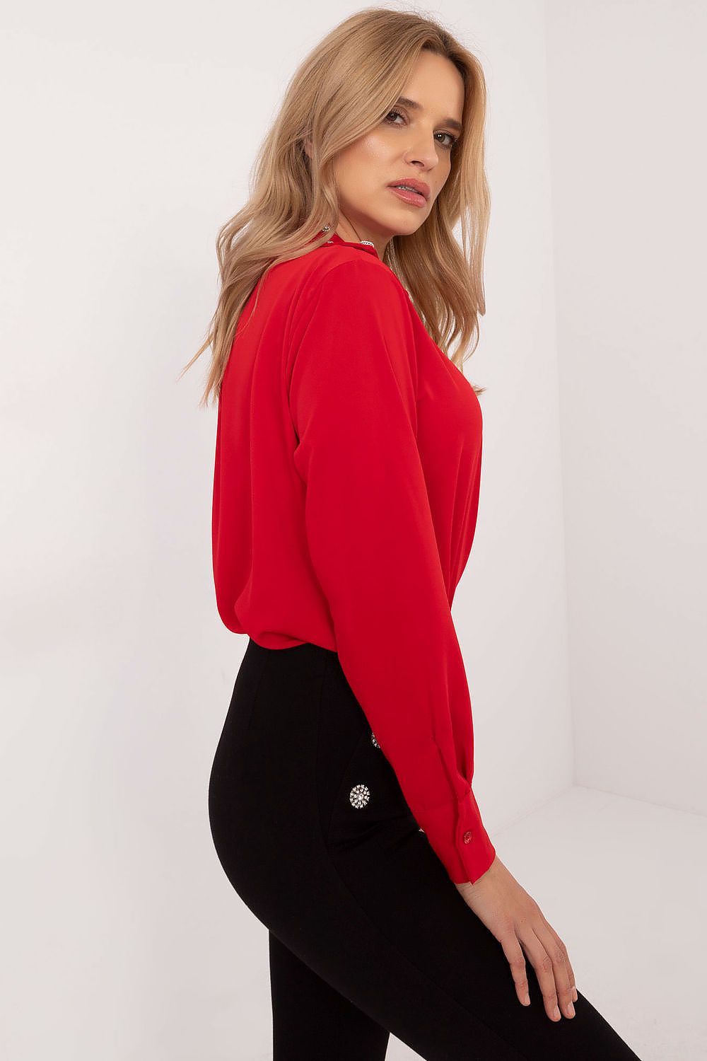   Koszula Damska Model DHJ-KS-15260.96 Red - Italy Moda 