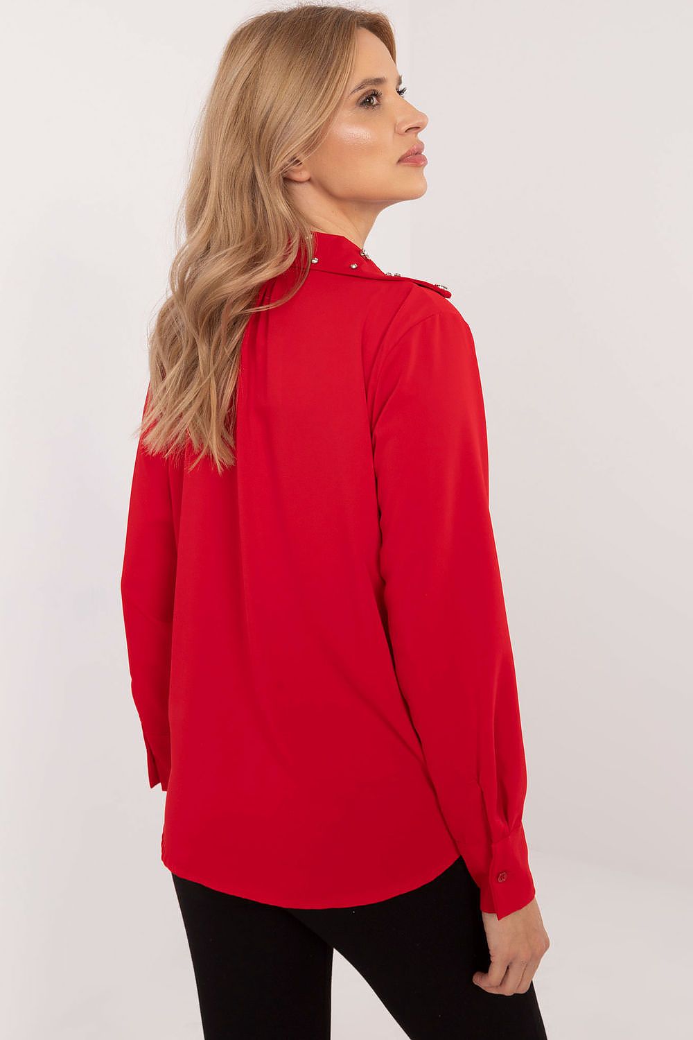   Koszula Damska Model DHJ-KS-15260.96 Red - Italy Moda 