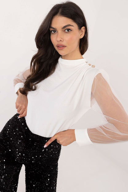  Bluzka Model MI-BZ-278519.03X White - Italy Moda 