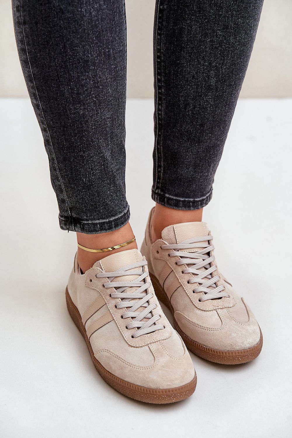   Buty Sportowe Model Zazoo N1068 Beige - Step in style 