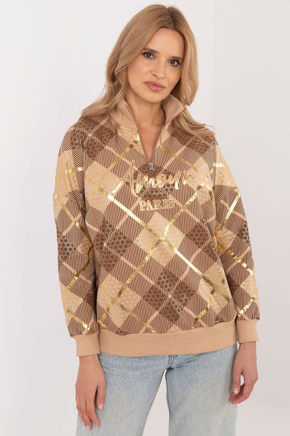   Bluza Damska Model CLM-BL-1259.59 Camel - Factory Price 