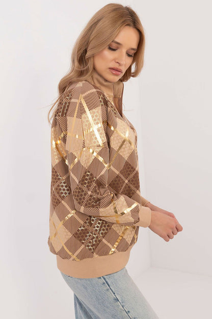   Bluza Damska Model CLM-BL-1259.59 Camel - Factory Price 