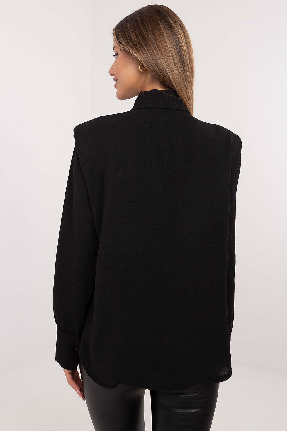   Koszula Damska Model MI-KS-61527.56 Black - Italy Moda 