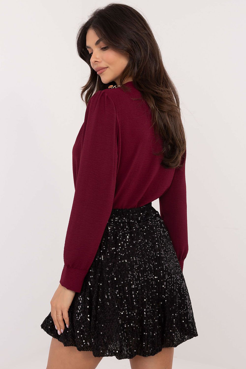  Spódnica Model MI-SD-271360.74 Black - Italy Moda 