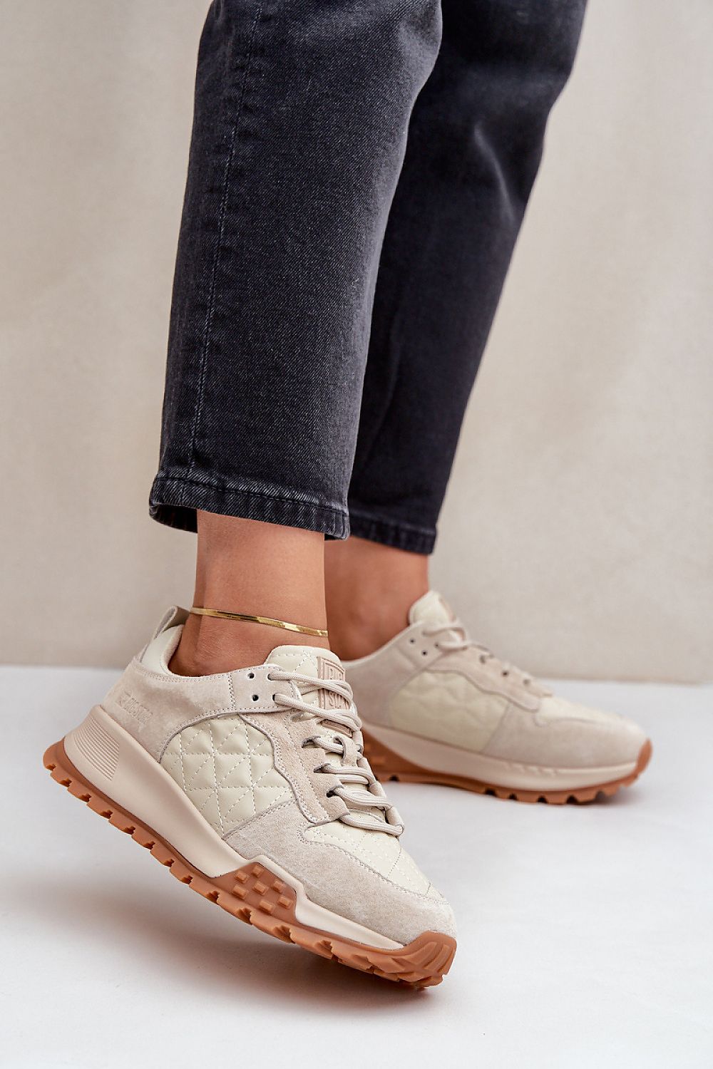   Buty Sportowe Model Big Star OO274A315 Hi-Poly System Beige - Step in style 