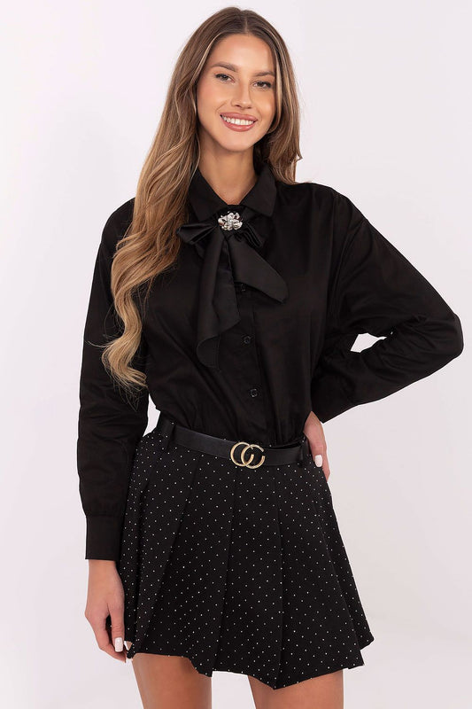   Koszula Damska Model DHJ-KS-9236.92P Black - Italy Moda 