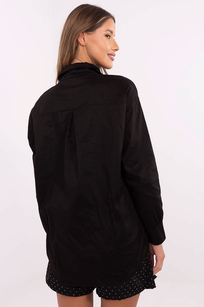   Koszula Damska Model DHJ-KS-9236.92P Black - Italy Moda 