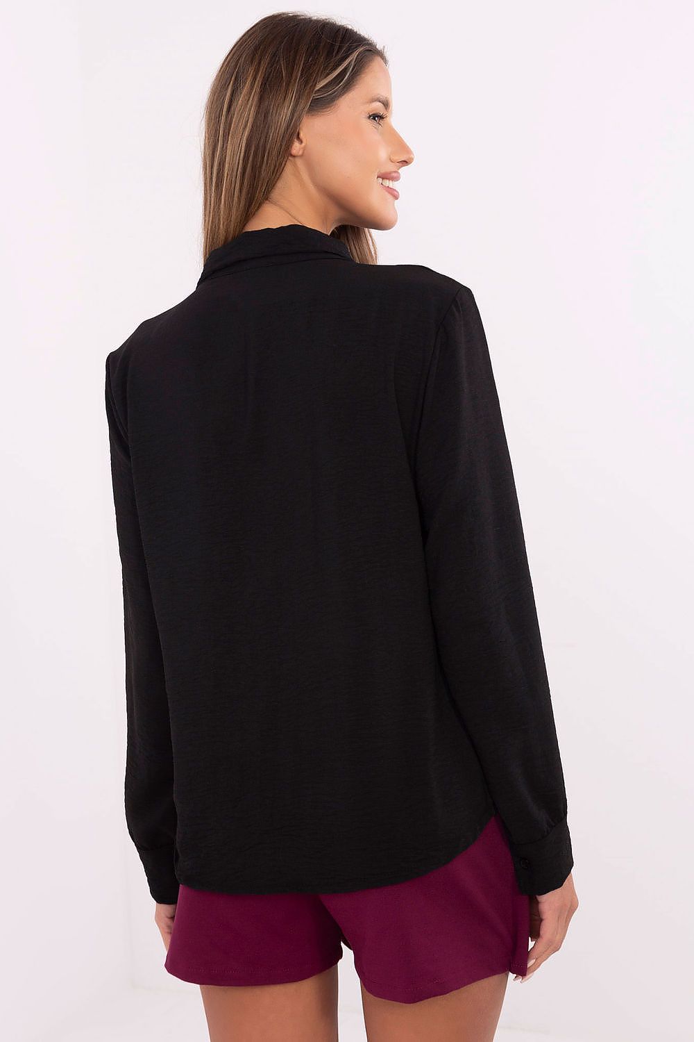   Koszula Damska model MI-KS-91540.59P Black - Italy Moda 