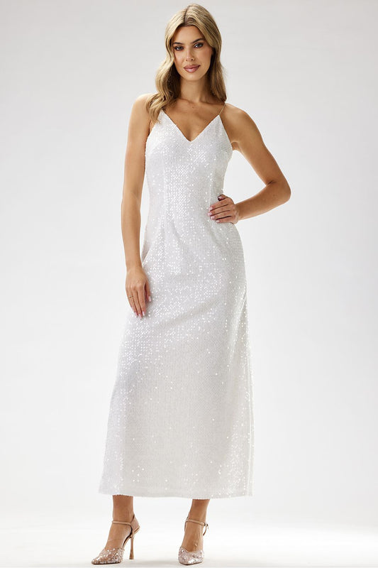  Sukienka Model A697 White - awama 
