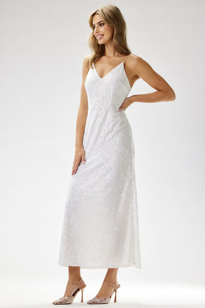  Sukienka Model A697 White - awama 
