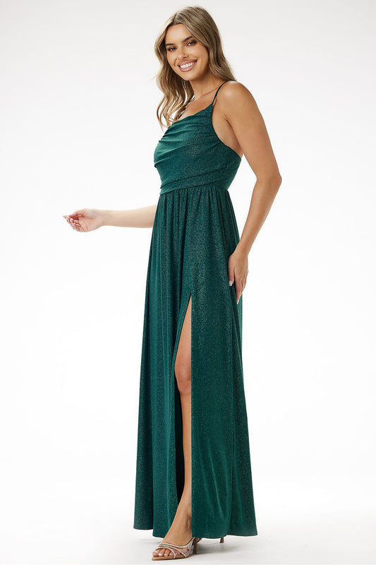  Sukienka Model A696 Bottle Green - awama 