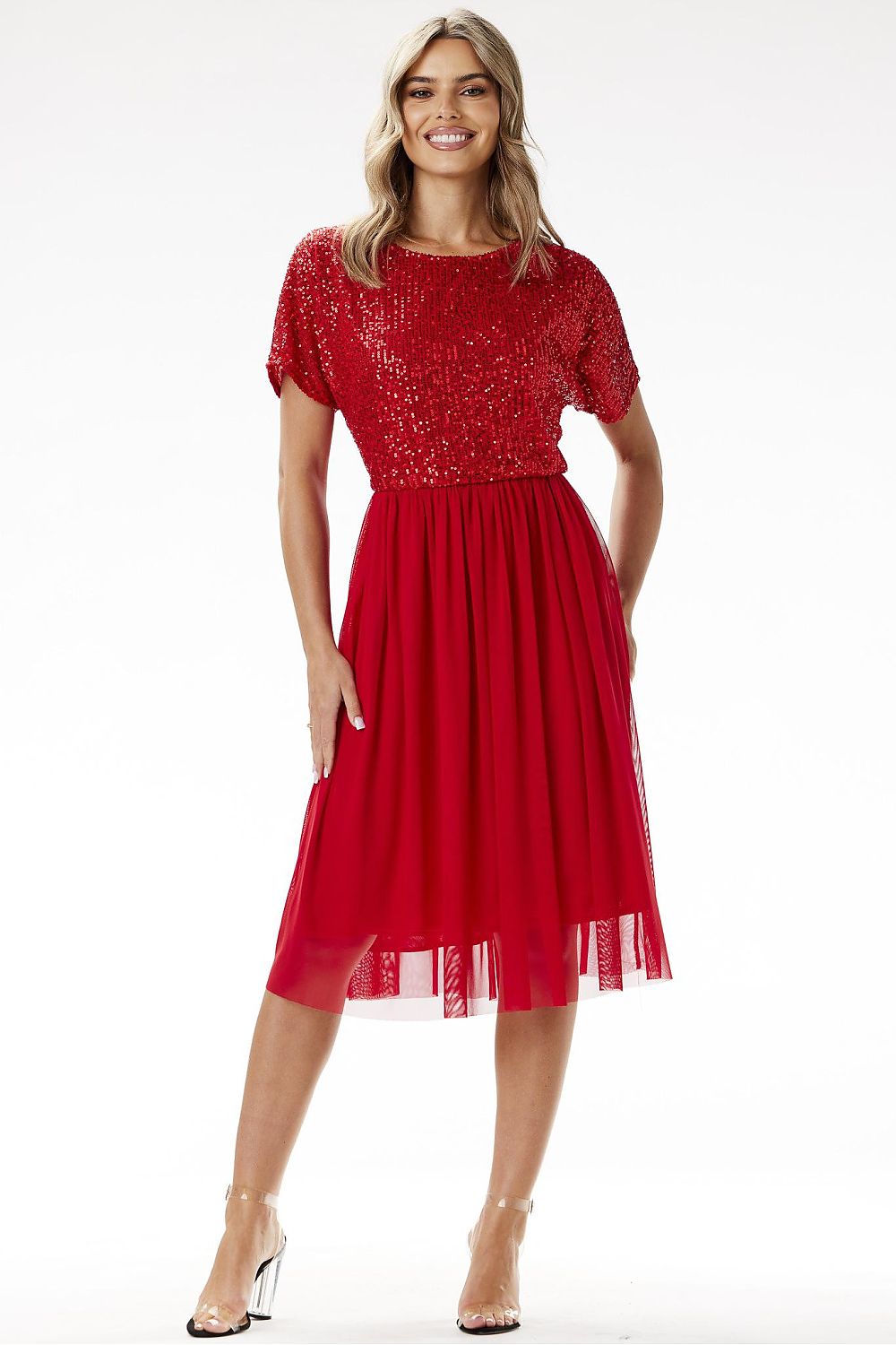 Sukienka Model A689 Red - awama 