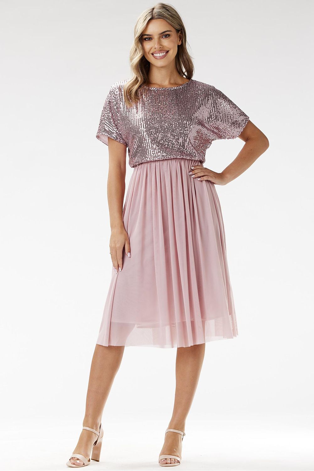  Sukienka Model A689 Pink - awama 