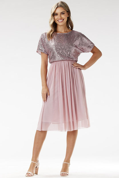  Sukienka Model A689 Pink - awama 